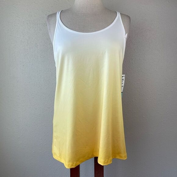 NWT Ideology Sunset Lemon Tank Top Size L - Picture 1 of 6